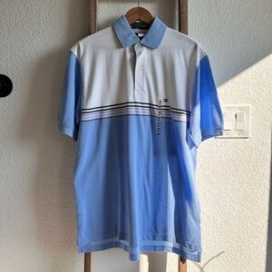 Tommy Hilfiger colorblock striped polo sz: M NWT
